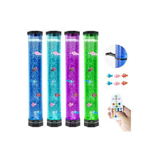 2.67 ft LED Sensory Bubble Tube Aquarium Lamp With Remote Control for Bedroom & Living Room