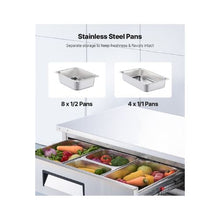 52 Inch Commercial Refrigerated Base Cabinet with 2 Drawers and Stainless Steel Construction & Drawer Storage