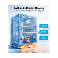 24 Inch Built In Under Counter Beverage Refrigerator Stainless Steel Drawer Drink Cooler with Large Storage Capacity