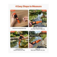 Digital pH Meter Pen 3-Point Calibration 0–14 pH Range IP68 Waterproof Probe with VA Display