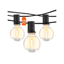 100FT LED Warm White 2700K Decorative Outdoor String Light Set For Backyard