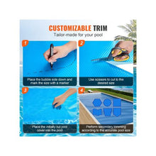 40 x 20 ft 12 Mil Rectangle Swimming Pool Solar Cover Blue Heat Retaining Blanket for Inground & Above Ground Pools