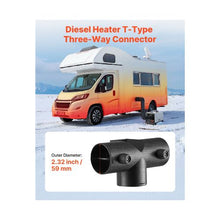 Adjustable 3-Way T-Shape Air Distribution Connector for 2KW Diesel Air Heaters