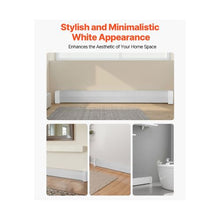 6 ft Premium Replacement Baseboard Heater Covers Standard Electric Heating Unit White
