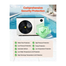 Electric Pool Heat Pump 93390 BTU Max Heating Capacity All DC Inverter Pool Heater for Up to 22455 Gallon Pools WiFi & Smart App Remote Control