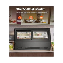 190L Countertop Refrigerated Cake Display Case 7.1 Cu.Ft. Commercial Pastry Showcase with 2-Tier Shelves