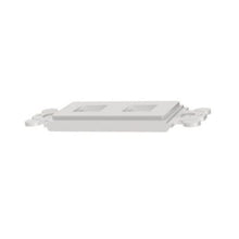 2 Port Screw Mount Module Rectangular Adapter Frame White NK2RMFWH