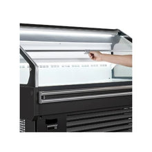 Horizontal 4.6 Cu.Ft. Open Air Display Refrigerator Commercial Grab-and-Go Cooler with LED Lights