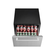 24 Inch Stainless Steel Under Counter Drawer Refrigerator with Dual Drawers Digital Temperature Control for Indoor and Outdoor Kitchens