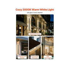 39.4 Inch Long Strip Weatherproof Modern LED Outdoor Wall Lighting Fixture 2 Pack