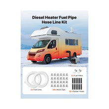 Diesel Heater Fuel Line Kit with 2 x 5M Hoses Filters and Clamps for 2KW-8KW Heaters