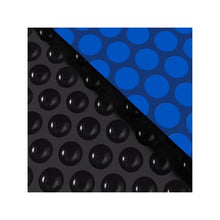 32 x 16 ft 16 Mil Solar Pool Cover Blue & Black Bubble Swimming Pool Blanket with Dual Heat-Locking Air Layer Cuttable