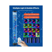 3.3 ft Decorative Relaxation Bubble Tube Aquarium Lamp for Bedroom Living Room