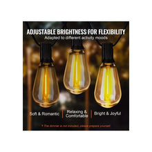 2700K Dimmable Patio Outdoor 50FT LED Backyard Mood Lighting S14 Bulb String