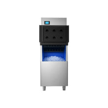 Commercial 360LB/24H Ice Maker Machine with 250LB Stainless Steel Storage Bin