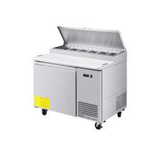 44 Inch Single Door Commercial Salad Prep Table with 11 Cu.Ft Refrigerated Storage