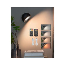 Adjustable Color Temperature Dimmable Rotatable LED Wall Lamps with Remote Control & Timer 2PCS