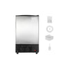 15 Inch Wide Compact 15 Lbs/24H Crescent Ice Maker for Home & Commercial Use with Automatic Ice Production