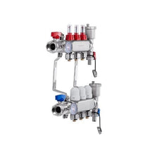 3 Port Stainless Steel PEX Radiant Heat Manifold 1/2 Tubing Manifold Kit for Hydronic Radiant Floor Heating Systems with Adapters Included