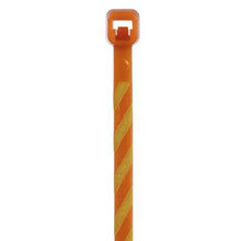 Nylon Miniature Cross Section Locking Cable Tie Orange With Yellow PLT1M-L3-4 (Pack of 50)