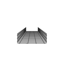 Powdered Coated Steel Cable Management Wire Basket Black PWB6X18BL