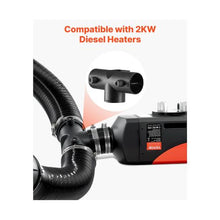 Adjustable 3-Way T-Shape Air Distribution Connector for 2KW Diesel Air Heaters