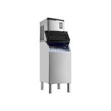 300 lbs Heavy Duty Commercial Ice Maker with Stainless Steel Storage Container with Touchscreen & Self-Cleaning