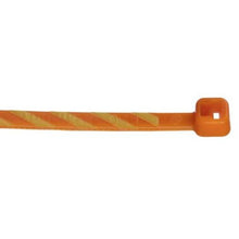 Nylon Miniature Cross Section Locking Cable Tie Orange With Yellow PLT1M-L3-4 (Pack of 50)