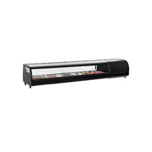 2.9 Cu.Ft. Commercial Sushi Display Showcase 70.28-Inch Refrigerated Countertop Case with 5 Pans Curved Glass & LED Lighting