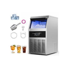 Automatic Commercial Ice Maker Machine 160 lbs/24H with 30 lb Storage Bin with Self Clean Feature