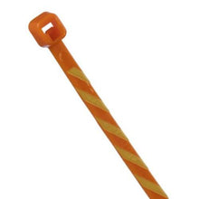 Nylon Miniature Cross Section Locking Cable Tie Orange With Yellow PLT1M-L3-4 (Pack of 50)