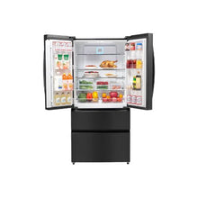 18.9 Cu.Ft. French Door Refrigerator with Bottom Freezer Counter Depth Kitchen Fridge with LED Display for Home & Commercial Use