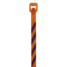 Nylon Miniature Cross Section Locking Cable Tie Orange With Violet PLT1M-L3-7 (Pack of 50)