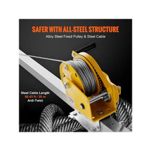 1800 lbs Confined Space Rescue Tripod Kit with 7 ft Legs 98 ft Steel Cable, 1800 lbs Winch, Fall Protection Harness & Storage Bag