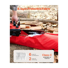 Medium Chainsaw Safety Chaps 35–36 Inch Waist Class C 8-Layer Apron-Style Protective Pants with Adjustable Belt & Gear Pocket