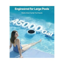 45,000 Gallon Green Hexagonal Solar Pool Ionizer Floating Copper Water Purifier & Cleaner with Copper Anode for Pools & Spas