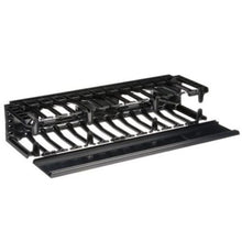 2RU High Capacity Horizontal Single Sided Cable Manager Black NMF2