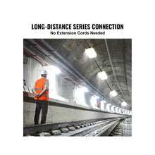 10 Head High Brightness 100FT LED Construction String Work Lights 150W 15,000 Lumens