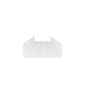 Powdered Coated Steel Cable Management Wire Basket White PWB6X18WH