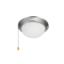 3000K Warm Glow Decorative 750 Lumens Ceiling Fan Light Add-On Frosted Glass & Nickel Finish