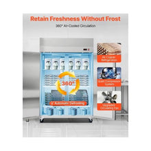 Commercial 48 Inch Stainless Steel Commercial Freezer 32.1 Cu.Ft. Capacity for Restaurants & Commercial Kitchens