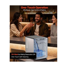 Portable 22 Lbs/24H Countertop Ice Machine with Convenient Ice Transfer Self Cleaning Function for Home, Office & Bar