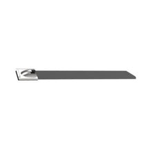MLTFC Standard Cross Section PET Coated Cable Tie Black MLTFC8H-LP316 (Pack of 50)
