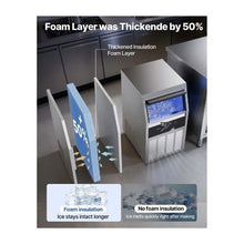 Automatic Commercial Ice Maker Machine 160 lbs/24H with 30 lb Storage Bin with Self Clean Feature