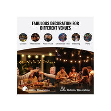 100FT LED Warm White 2700K Decorative Outdoor String Light Set For Backyard