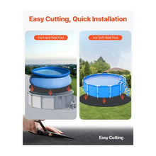 Round 15 Ft Pool Liner Pad Heavy Duty Above Ground Pool Underlayment Mat for Puncture and Wear Protection