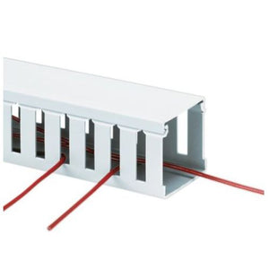 Type NE Halogen Free Slotted Base Wiring Duct White NE4X5WH6 (Pack of 6)
