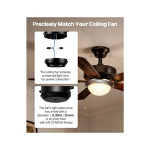 3000K Warm Glow Decorative 750 Lumens Ceiling Fan Light Add-On Frosted Glass & Nickel Finish