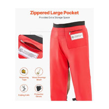 Medium Chainsaw Safety Chaps 35–36 Inch Waist Class C 8-Layer Apron-Style Protective Pants with Adjustable Belt & Gear Pocket