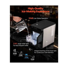 Portable 22 Lbs/24H Countertop Ice Machine with Convenient Ice Transfer Self Cleaning Function for Home, Office & Bar